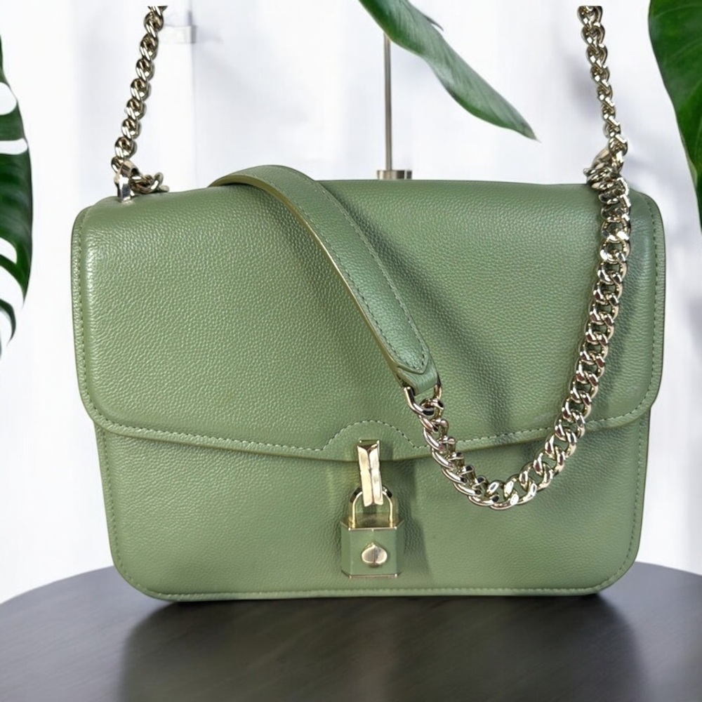 Kate Spade Large Locket Turnlock Flap Convertible Shoulder Bag - Picture 1 of 17